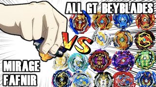 HAND SPIN Mirage Fafnir VS ALL GT Beyblades [upl. by Jueta]