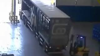 Serious Accident when forklift overturns [upl. by Towers38]