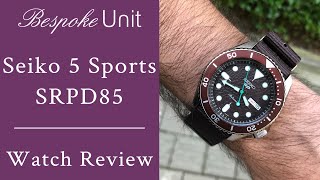 Seiko 5 Sports quotSensequot Collection Ref SRPD85K1 Brown Watch Review [upl. by Roeser]