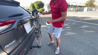 How to install YAKIMA DoubleDown 4 hitch bike rack [upl. by Ayotac]