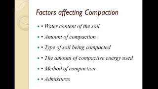 Factors affecting compaction [upl. by Paresh]