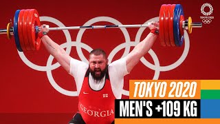 🏋️‍♂️ Mens 109 kg Weightlifting  Tokyo Replays [upl. by Nelyk]