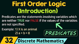 Introduction to First Order Logic [upl. by Awhsoj]