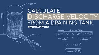 Bernoullis Water Tank  Calculate Discharge Velocity [upl. by Eillil]