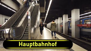 UBahn Station Hauptbahnhof  Munich 🇩🇪  Walkthrough 🚶 [upl. by Coshow745]