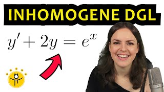 Differentialgleichung inhomogen lösen – Variation der Konstanten 1 Ordnung Beispiel [upl. by Affer]