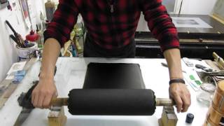 lithograph print process [upl. by Levana]