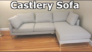 Castlery Adams Chaise Sectional Sofa  Assembly Unboxing and Review [upl. by Tien639]