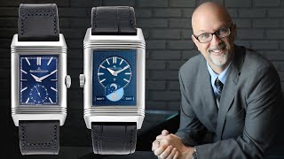 Jaeger LeCoultre Reverso Tribute Small Seconds and Tribute Moon  SwissWatchExpo [upl. by Natfa]