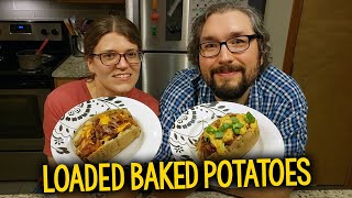 Our Favorite Loaded Baked Potatoes PlantBased OilFree Vegan [upl. by Anastasio]