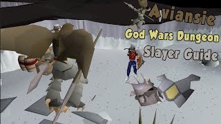 OSRS God Wars Dungeon Aviansies Slayer Guide 2017 [upl. by Havard]