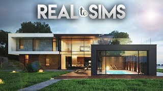 43 MODERN HOUSE  Real To Sims 8  The Sims 4 Speed Build [upl. by Andriette]