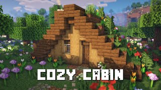 Minecraft Cozy Cottage House Tutorial 🌼🐝 [upl. by Nehtiek973]