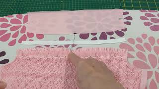 How to make up a smocked dress  step 2 [upl. by Short958]