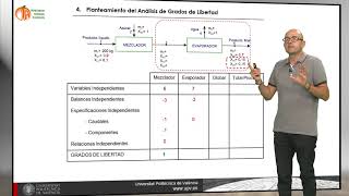 Planteamiento del Análisis de Grados de Libertad en problemas de balances de materia   UPV [upl. by Fisk496]