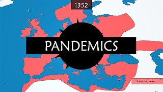 Major epidemics and pandemics  Summary on a Map [upl. by Evangelin]