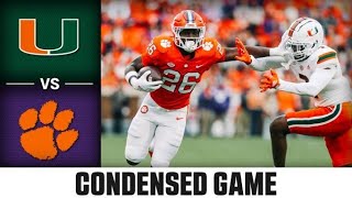 Miami vs Clemson Condensed Game  2022 ACC Football [upl. by Janaya]