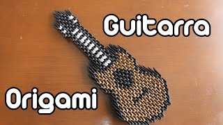 Guitarra De Origami  Guitar Origami TUTORIAL [upl. by Annaid]