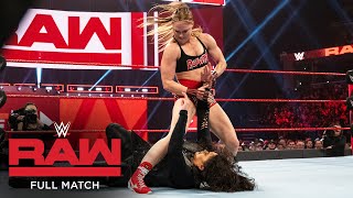 FULL MATCH  Ronda Rousey amp Sasha Banks vs Nia Jax amp Tamina Raw Jan 14 2019 [upl. by Ydoow]