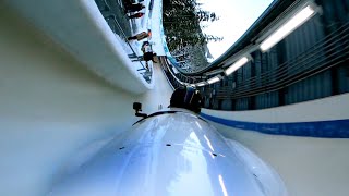 Down The Fastest Bobsled Track in the World POV [upl. by Noryk]