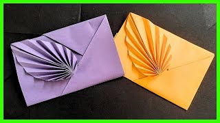 ⩥ Cómo hacer un SOBRE de papel FÁCIL y ELEGANTE  Origami PASO A PASO [upl. by Opaline]