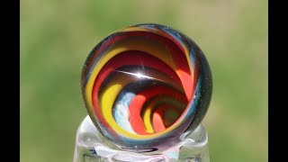 Vortex Marble Tutorial Lampworking  Glass Blowing Techniques [upl. by Nosak]