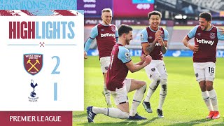 West Ham 21 Tottenham Hotspur  Hammers Move Fourth  Premier League Highlights [upl. by Leola701]