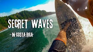 Surfing Secret Spot With Minute Long Waves in Costa Rica [upl. by Jary154]