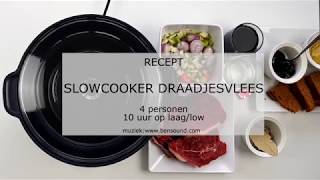 Recept slowcooker draadjesvlees  NLBE  Plezierindekeukennl [upl. by Chapland]