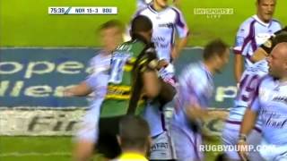 Big fight in Northampton and Bourgoin 2009 European Challenge Cup Final [upl. by Kolva]