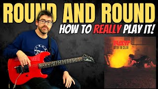 How to REALLY play the Round and Round Riff  MasterThatRiff 142 [upl. by Aicener]