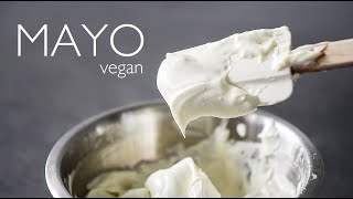 THICK vegan Mayo Recipe made from CHICKPEAS aquafaba [upl. by Cohby]