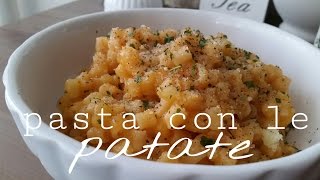 pasta con le patate  sicilian food [upl. by Mclain]