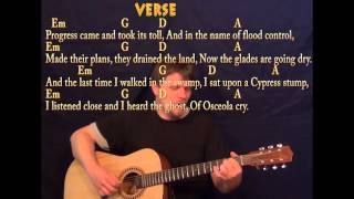 Seminole Wind John Anderson Fingerstyle Guitar Cover Lesson with Lyrics [upl. by Arahk61]