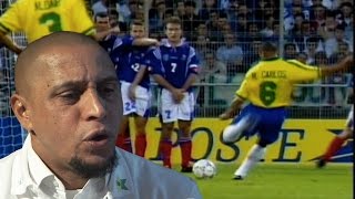 Exclusive Roberto Carlos Reveals The Best Free Kick Taker Of All Time [upl. by Enelak819]