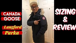 Canada goose LANGFORD PARKA SIZING AND REVIEW [upl. by Alger927]