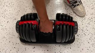 Adjustable Dumbbells HOW DO THEY WORK Full Video [upl. by Weisman504]