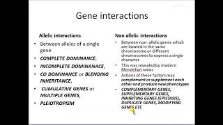 gene interactions 4 non allelic [upl. by Aroda]