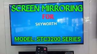 SKYWORTH TV CONNECT TO PHONE [upl. by Aihseuqal]