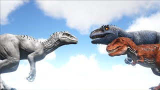 Indominus Rex VS ARK Dinosaurs  Cantex [upl. by Siravart]