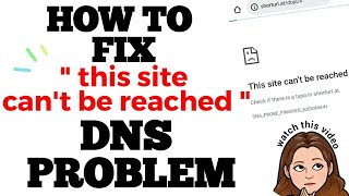 FIX THIS SITE CANT BE REACHED  DNS PROBLEM  ANDROID PHONE [upl. by Goldarina]