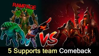 5 supports team comeback vs Megacreeps and Spectre — Dota 2 [upl. by Portuna]