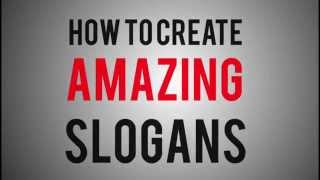 How To Create Amazing Slogans [upl. by Crow]