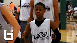 8th grader Chase Adams flashes Pure Point Guard skills at John Lucas Combine [upl. by Nnaylime]