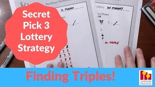 Secret Pick 3 Lottery Strategy  Finding Triples [upl. by Rob375]