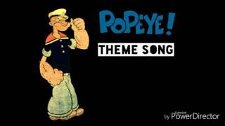 Popeye The Sailor Theme Song Lyrics [upl. by Mharg]