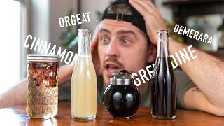 4 EASY to Make Cocktail Syrups  grenadine amp orgeat [upl. by Jegar]