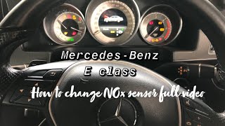 MercedesBenz E class How to change NOx sensor [upl. by Kannav629]