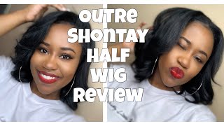 OUTRE HALF WIG QUICKWEAVE SHONTAY REVIEW  ThatsKeAndra [upl. by Yenduhc908]