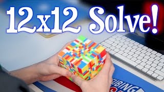 12x12 Rubiks Cube Solve [upl. by Irrem419]